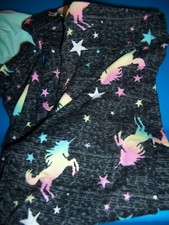 NWT ONE STEP UP Unicorn Mint/Black 2-Piece s/s Pant Set - SIZE 4