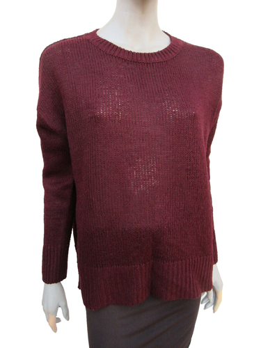 Pullover großzügig Gr. M (16/18) - dunkellila langarm - New Look