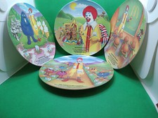 McDonalds 1989 issued plastic plates University Fry Band Lake lot 4