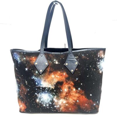 Vivienne Westwood Galaxy Space Pattern Tote Bag With Star Vivienne Westwood Galaxy Space Pattern Tote Bag With Star