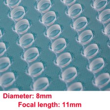 405/445/520nm Laser Collimating Lens 8mm Focus 11mm Diameter Aspheric Glass Lens