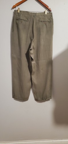 ERMENEGILDO ZEGNA Soft 3 Button 100% Silk Suit Roma Gray Crosshatch 32" X 29.5" - Picture 9 of 12
