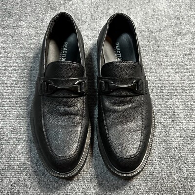 Kenneth Cole Reaction Strive Black Leather Loafers Size 8.5 Kenneth Cole Reaction Mens Strive Lace up Dress Oxfords  main image 3
