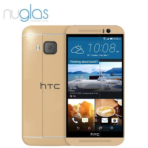 NOVO protetor de tela de filme de vidro temperado para HTC One M9 Premium NuGlas - Imagem 4 de 4