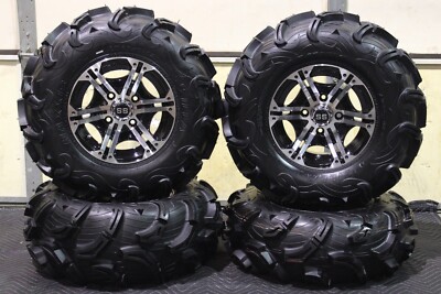HONDA RINCON 26'' MAXXIS ZILLA  ATV TIRE & VIPER M/B WHEEL KIT IRS1CA