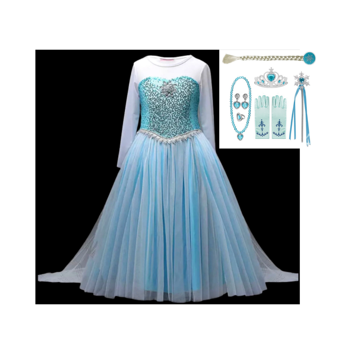 frozen theme birthday dress Elsa Frozen Birthday Dress and Gift Set
