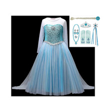 Elsa Frozen Birthday Dress and Gift Set