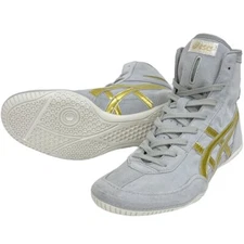 1083A001 ASICS Wrestling Shoes Gray×Gold×Silver EX-EO Successor Auth