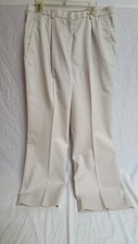 Brooks Brothers Womens Beige Cotton Pleated Dress Pants Size 14