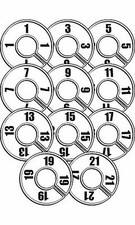Round Size Divider Hangrail Junior 1-21 Variety Pack 33 White & Black