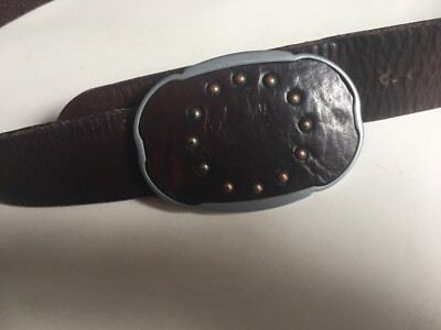 Vintage Gap Italian Brown Belt Genuine Leather Studded  display picture 1
