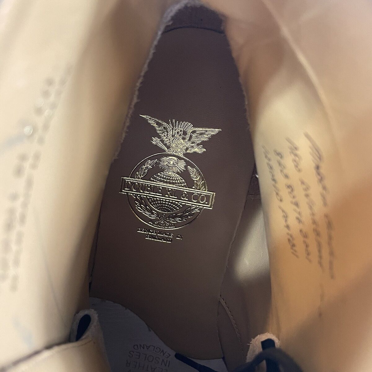 RRL Ralph Lauren New Livingston Benchmade In England Black RRL Ralph Lauren New Livingston Benchmade In England Black
