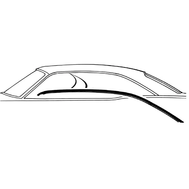 Juego De 2 Sellos De Goma Para Puerta/ventana De Ford Mustang 1965-1966 - Número 3607L Dynacorn