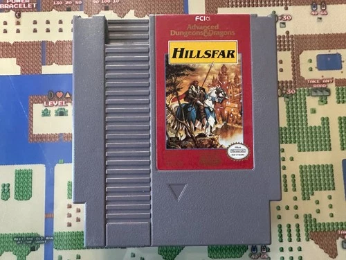 NES Nintendo Advanced Dungeons & Dragons Hillsfar Cart GENUINE AUTHENTIC TESTED
