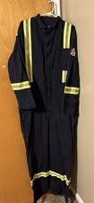 Bulwark FR Flame Resistant Navy Cotton Twill Coveralls w/ Hi-Vis Reflective