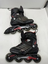 Rollerblade Zetrablade Men's Size 7 Inline Skates Black Red GREAT CONDITION