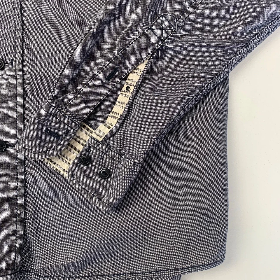 Camisa TIMBERLAND EARTHKEEPERS Calce Ajustado Abotonada Azul Para Hombre Etiqueta Talla M Foto 2 de 4