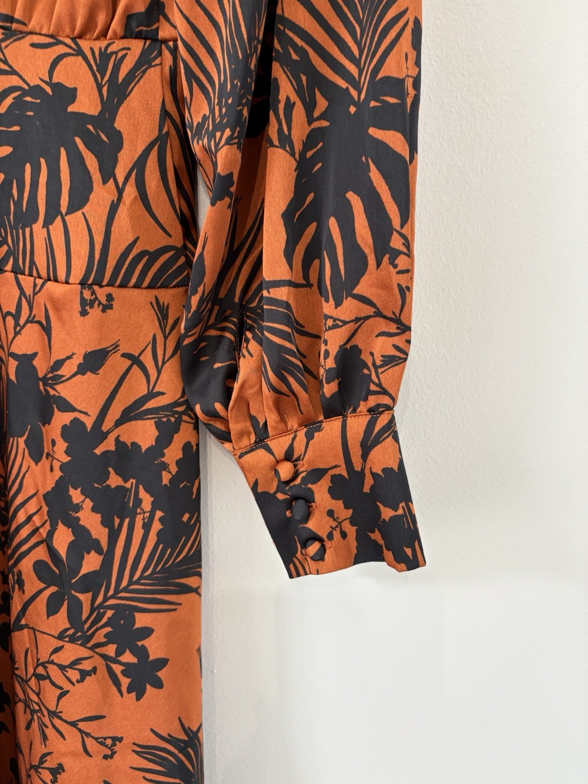 Future Collective Kahlana Barfield Brown Dress S NWT Brown Black Fit Flare Midi