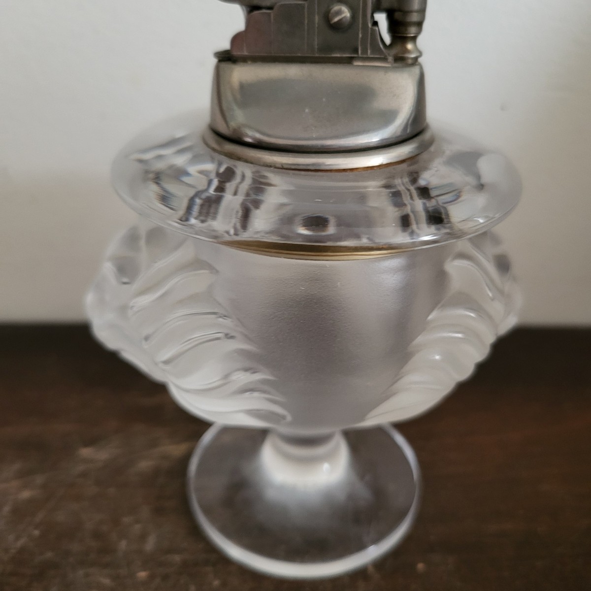Lalique France Tête de Lion (Lion Head) Crystal Table Lighter | eBay
