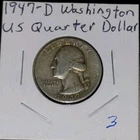 1947 25C Washington Quarter BU .9 Fineness Silver 1964 And Older!