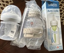 Avent Dr browns mam baby bottles anti colic lot of 3 bottles bonus pacifier new