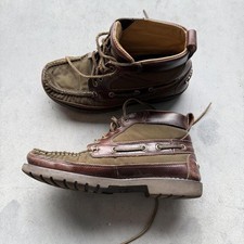 Vintage L.L.Bean leather canvas boots Size 7.5