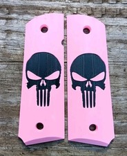 Full Size Colt 1911 Punisher Black  Pink Grips