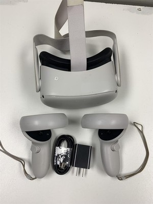 Oculus Meta Quest 2 128GB VR Headset White with Controllers and Charging cable