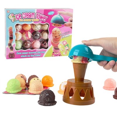 Children Simulation Food Kitchen Toy Ice Cream Stack Up Play Kids Toys