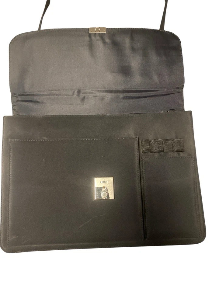 Kate Spade New York Black Laptop Briefcase Shoulder Bag w/ Lock + Mouse Case - Image 3 of 4