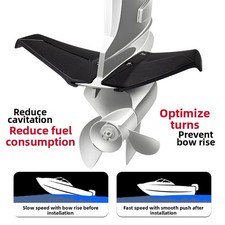Outboard Motor Hydrofoil for 40-300HP - Reduces Drag Bow Rise Saves Fuel