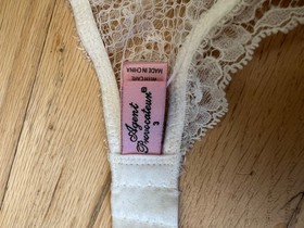 NWT Agent Provocateur Iyla Ivory Lace Garter Belt Suspender SZ: 3 $220 *Read*