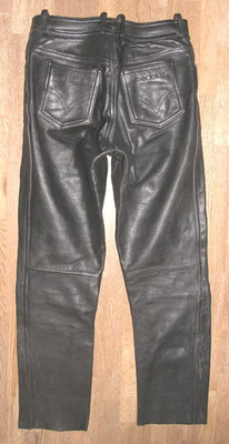 - Modeka-ladies leather jeans/biker leather pants in black in approx. size 38