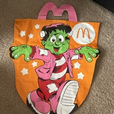 McDonalds Halloween McBoo Frankenstein 1990 Trick or Treat Bag