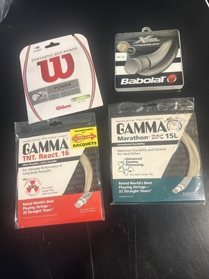 4 Sets Tennis String Gamma Wilson Babolat 