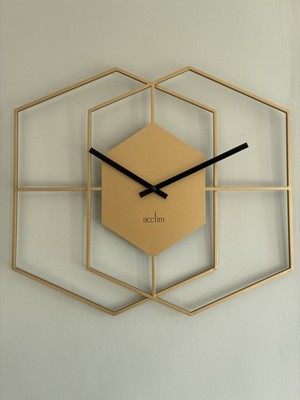 Acctim ''Addison'' 55 cm geometrische Wanduhr, Messing - NEU UVP 68,00 £