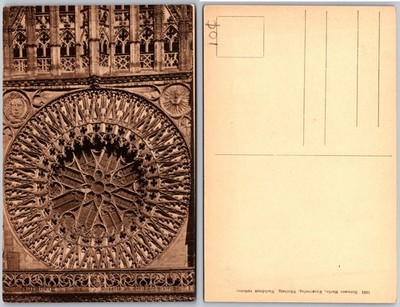 Gothic Cathedral Rose Window Postcard
