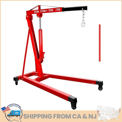 #ad #ad 2Ton 4409LB Engine Hoist Cherry Picker Shop Crane Lift with 8 Ton Hydraulic Pump $185.22