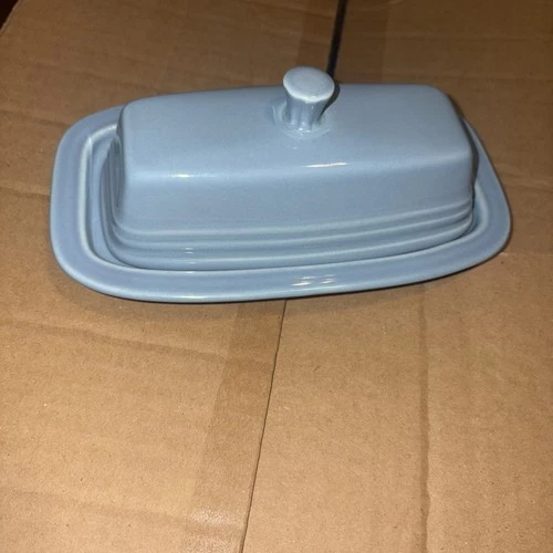 Fiesta Periwinkle Blue 1/4 lb Covered Butter Dish Homer Laughlin Post-86