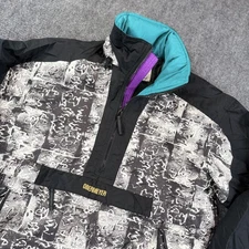 Vintage Obermeyer Pullover Jacket Mens Medium Ski Snow Outdoor 90s Retro