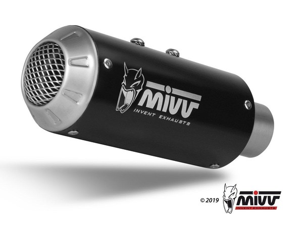 Mivv Sport MK3 Schwarzer EDELSTAHL-SCHALLDÄMPFER FÜR Kawasaki Z 400 2019-2023-image