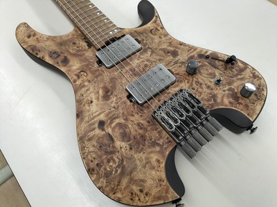 Ibanez Q52PB-ABS Headless Electric Guitar HH Poplar Burl Top Serviced With Soft