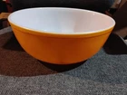 Pyrex 4 Quart Friendship Orange #404 Mixing Bowl - Largest In The Set - 10-1/4”d