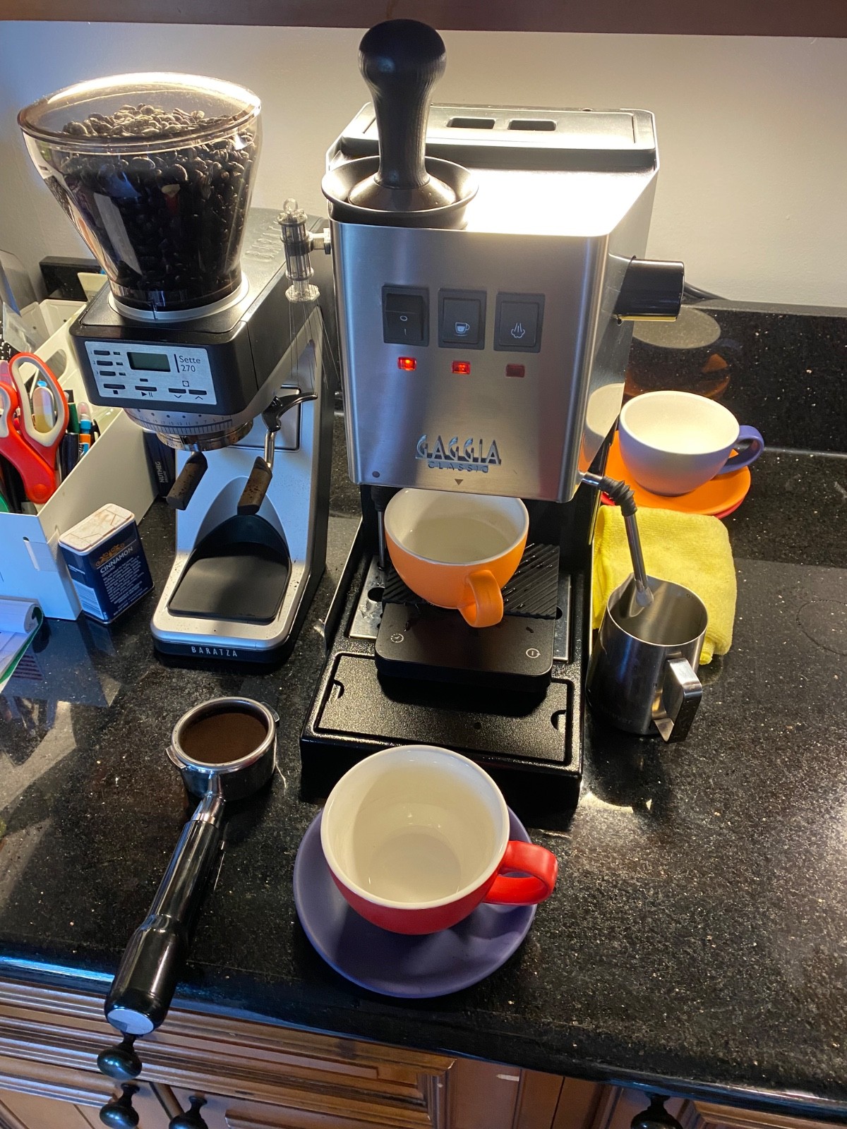 Gaggia Classic Pro Espresso Machine with Baratza Sette 270 Grinder
