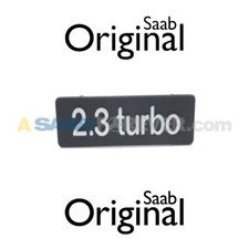 Saab 9-3 9-5 2.3 Turbo Engine Cover Emblem Badge New Genuine Oem 4968335