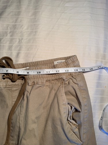 PacSun Mens Slim Cargo Pants Size S Beige Cotton Casual Wear 18-39 - Picture 7 of 10