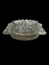 Vtg Ashtrays Lot Of 3 Unique And Stackable