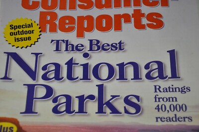 #ad 1997 June Consumer Reports Magazine Best National Parks SUVs Ford Jeep $13.58