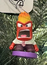 2025 Disney Flaming Anger Mad Inside Out 2 Christmas Tree Ornament New w Tag
