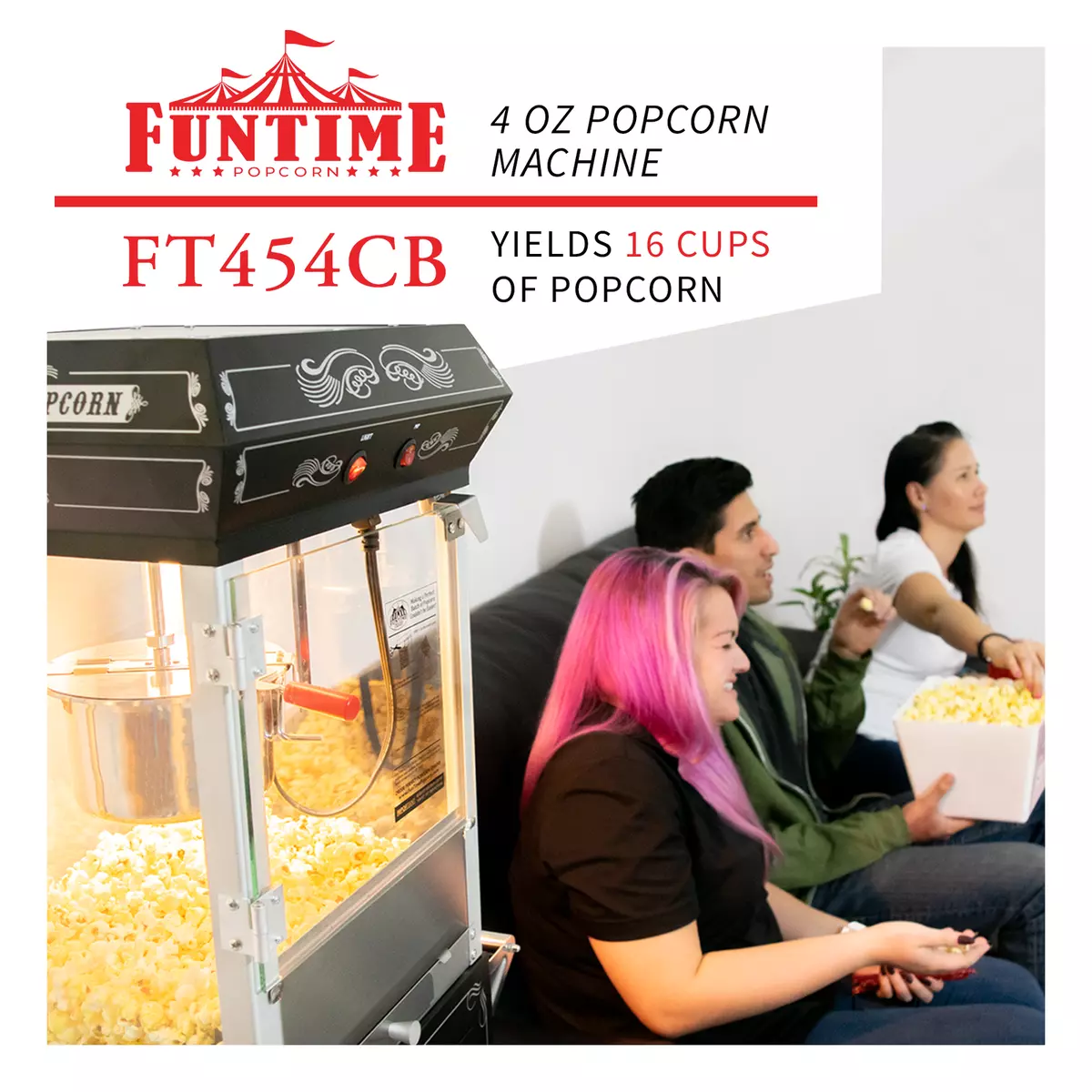 8 oz. Street Vendor Popcorn Machine For Small Business Or Bars